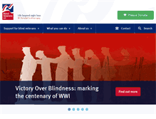 Tablet Screenshot of blindveterans.org.uk